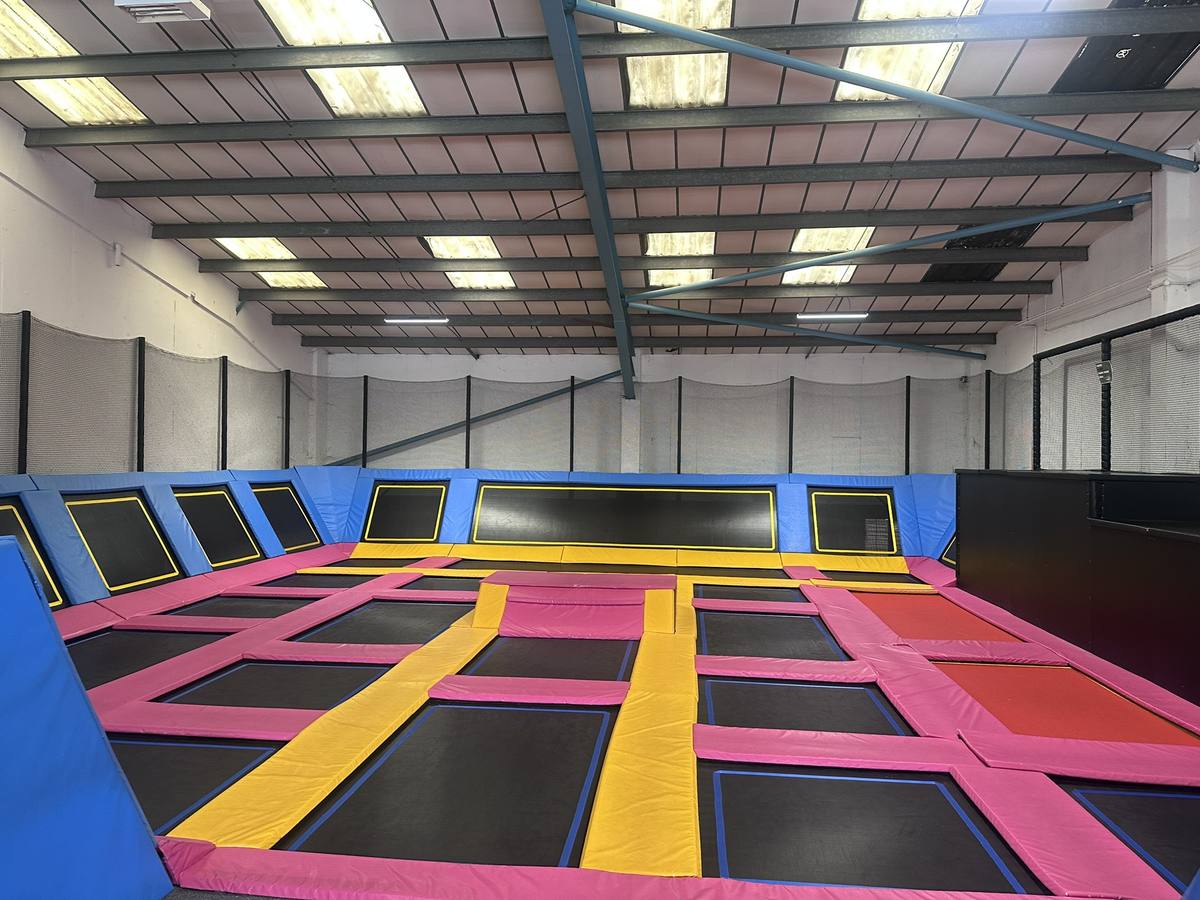 Trampoline park at Boomerang Bounce House